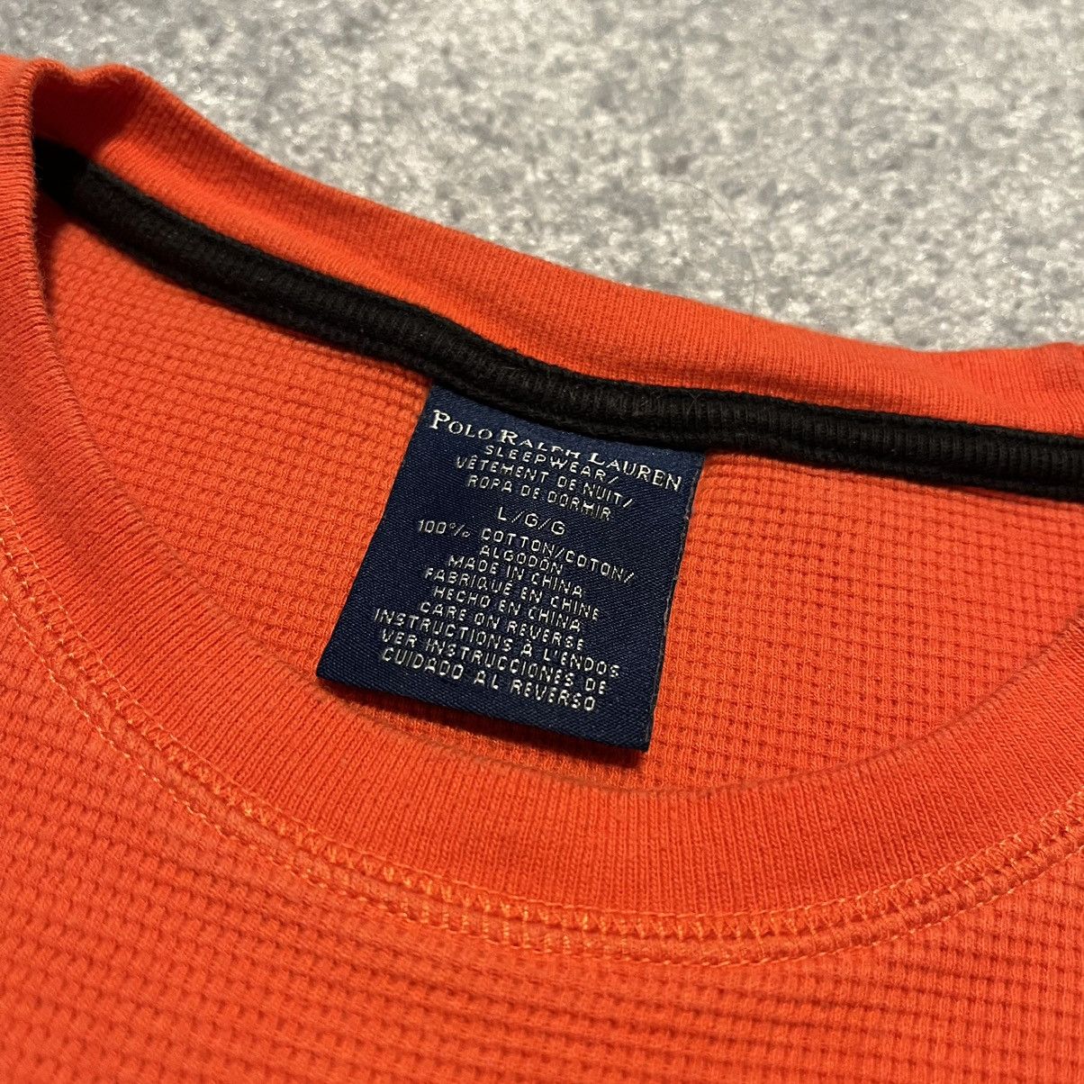 Polo Ralph Lauren Vintage Polo Ralph Lauren Small Logo Thermal Longsleeve Tee Size US L / EU 52-54 / 3 - 4 Thumbnail
