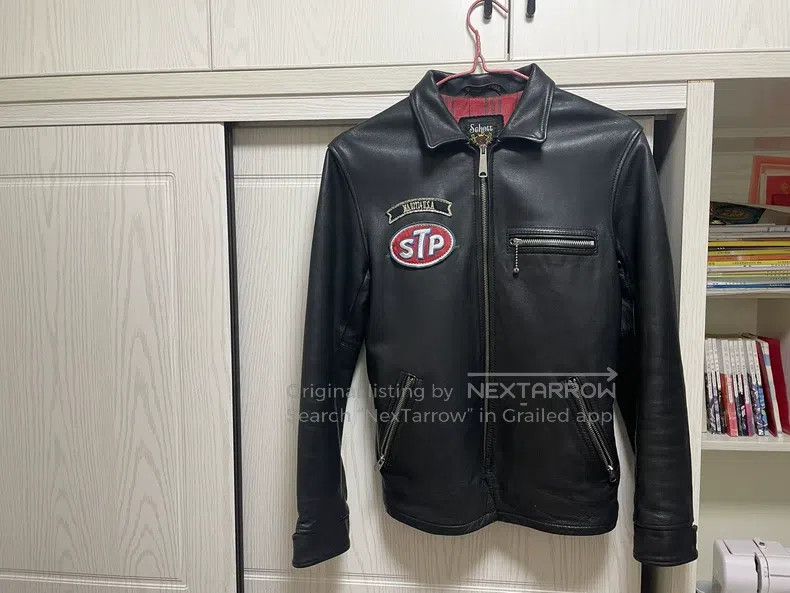 Schott Schott Leather jacket with lapels with thick leather Size US M / EU 48-50 / 2 - 1 Thumbnail