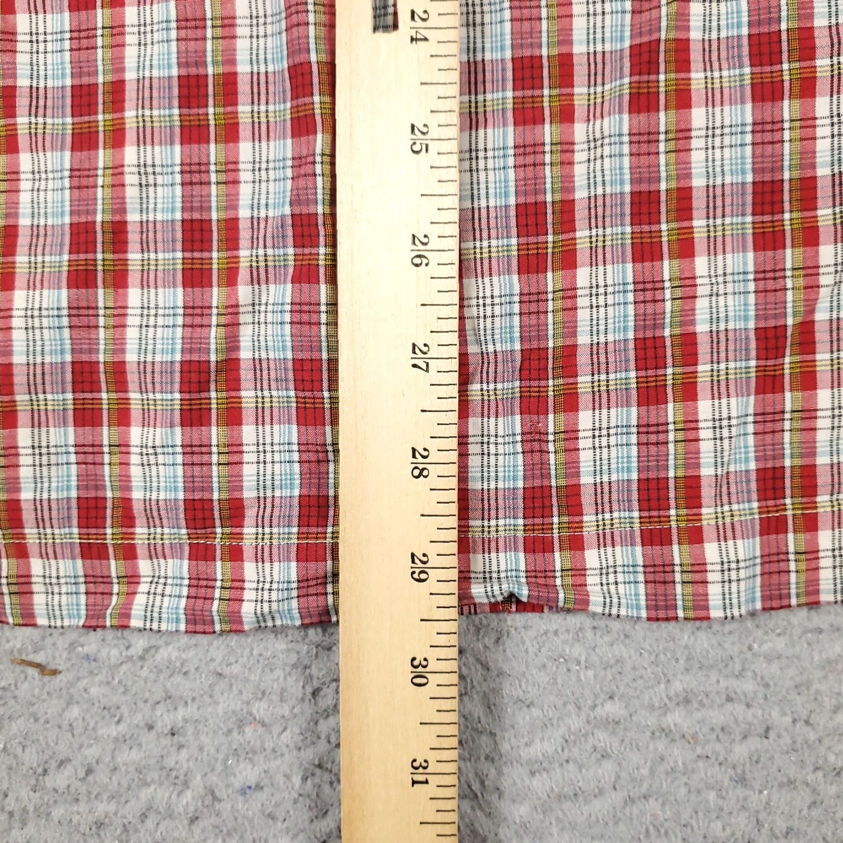 Tommy Hilfiger Tommy Hilfiger Shirt Mens Large Red Plaid Short Sleeve Button Up Casual Cotton Classic American Preppy Size US L / EU 52-54 / 3 - 5 Thumbnail