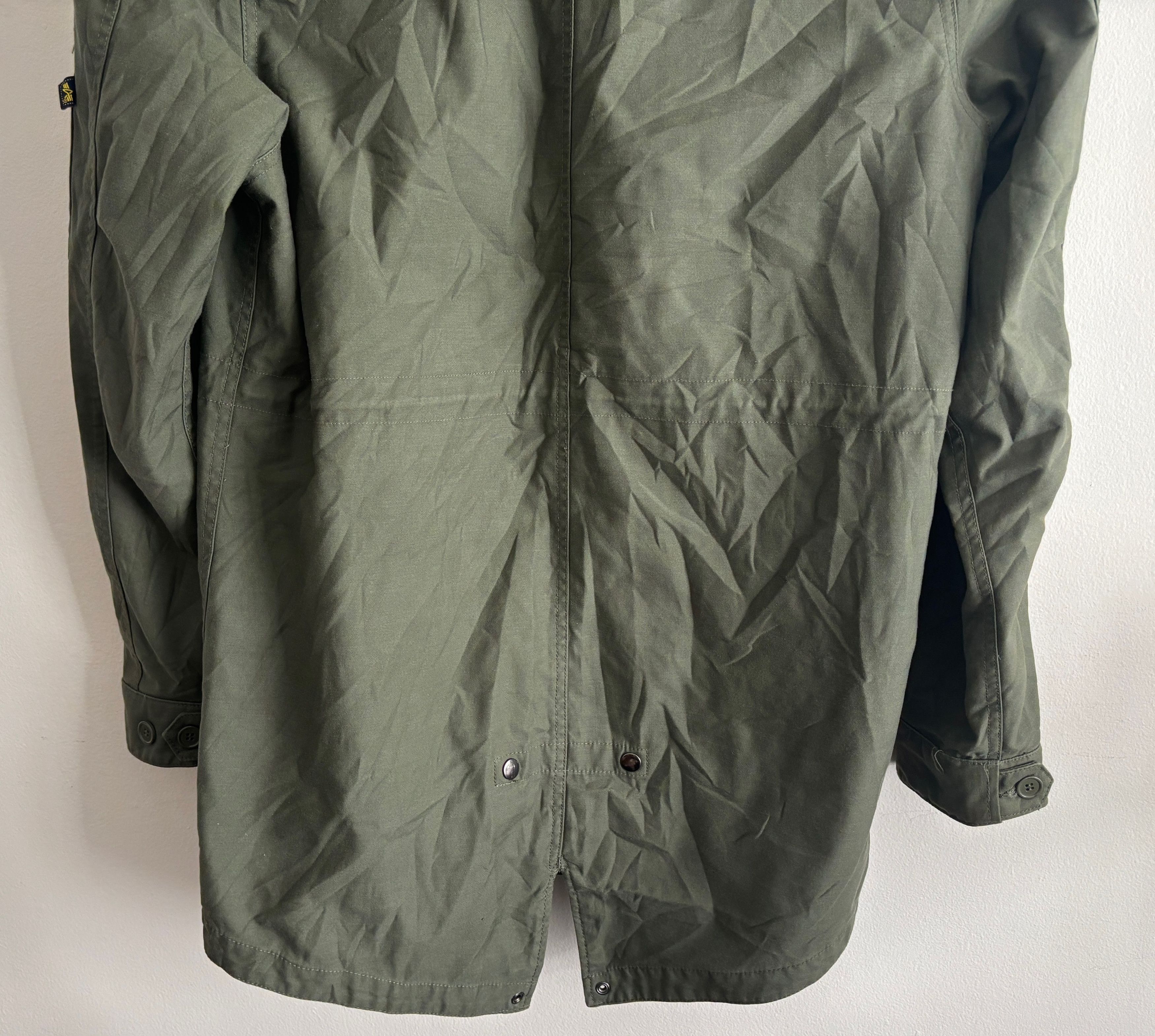 Alpha Industries Olive Green Fishtail Parka Coat /Jacket Medium- Large Size US L / EU 52-54 / 3 - 12 Thumbnail