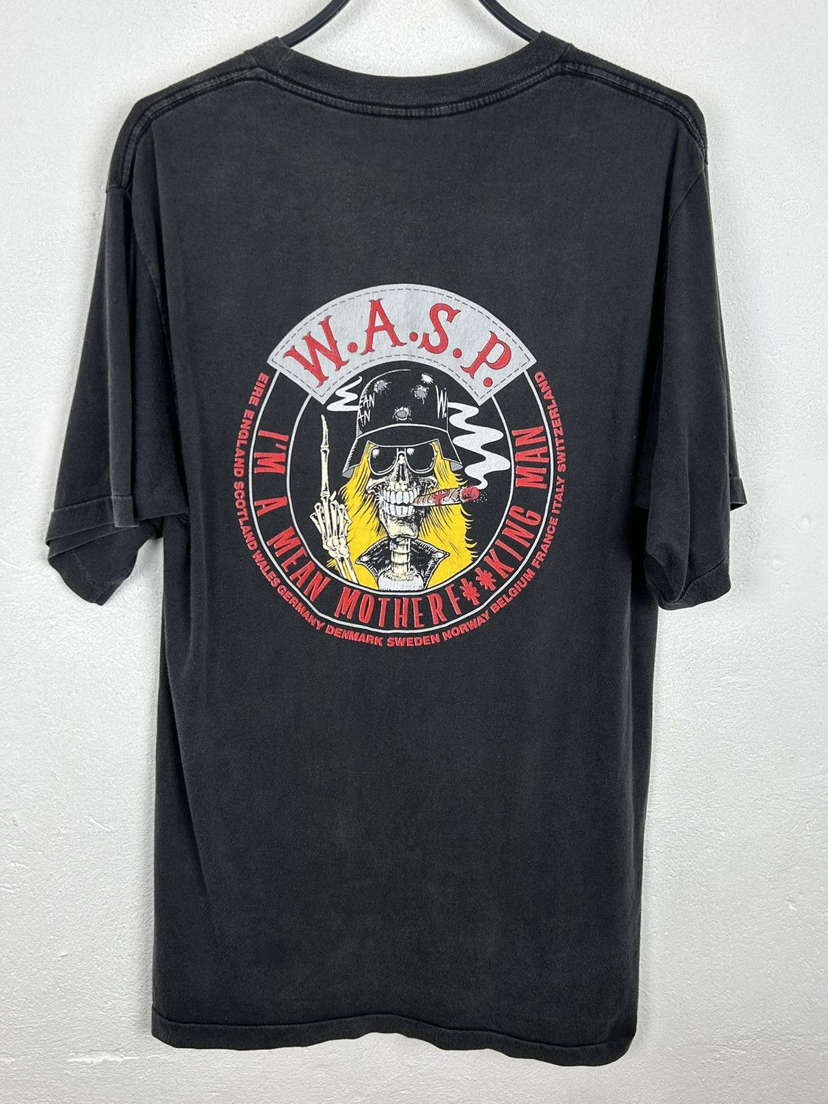 Band Tees × Vintage 80s Vintage WASP 1989 4 Animal Motherfucking Man T-Shirt Size US L / EU 52-54 / 3 - 8 Thumbnail