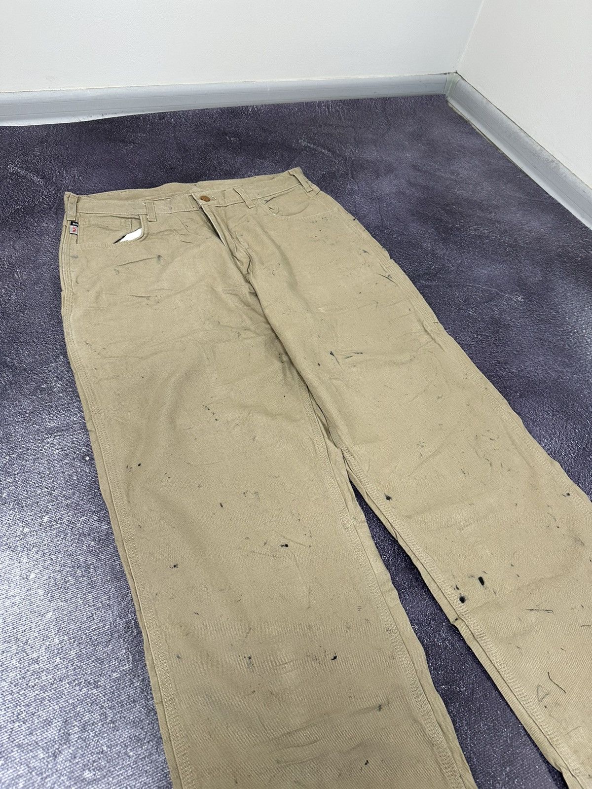 Carhartt Vintage Carhartt Flame Resistant Distressed USA Work Pants Size US 36 / EU 52 - 14 Thumbnail