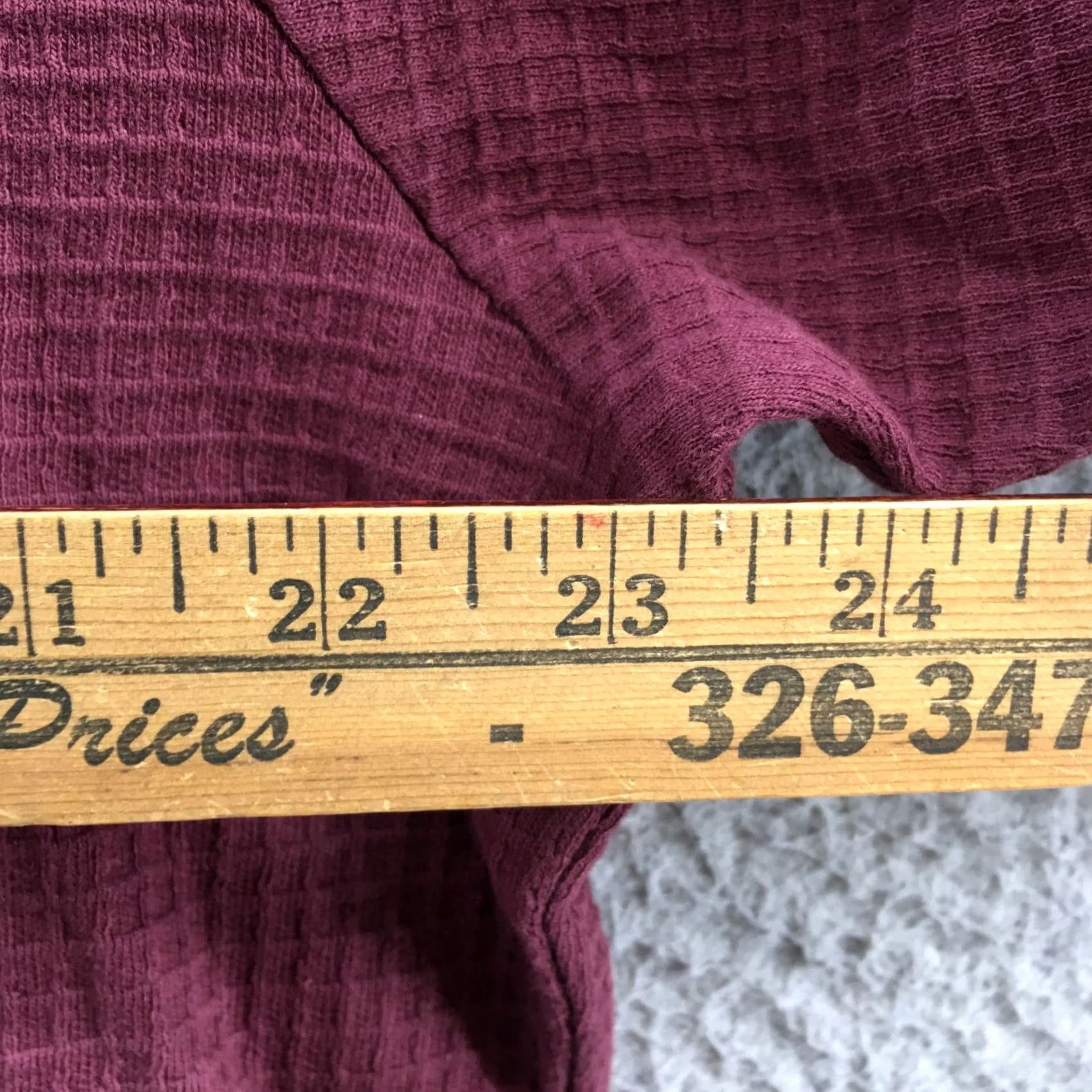 Vintage Arizona Jean Co Sweatshirt Mens L Burgundy Cotton Long Sleeve Waffle Pullover NEW Size US L / EU 52-54 / 3 - 5 Thumbnail