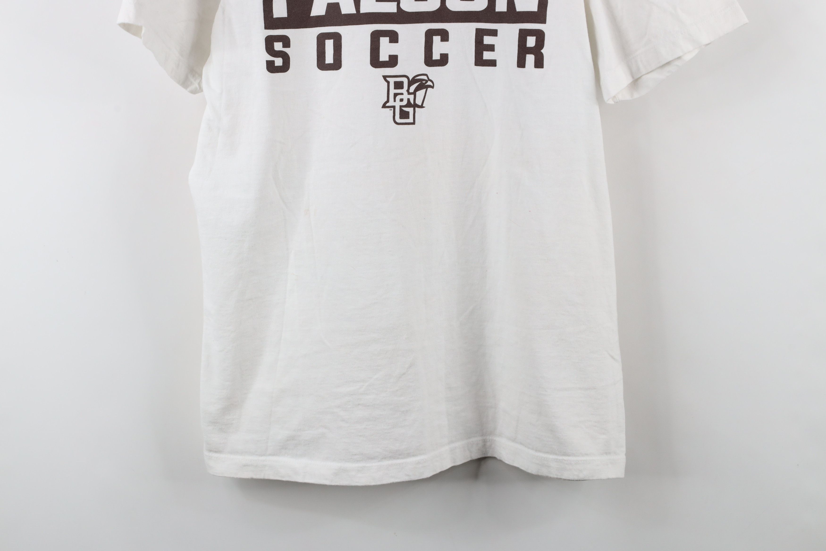 Nike × Vintage Nike Bowling Green State University Soccer T-Shirt White Size US M / EU 48-50 / 2 - 3 Thumbnail