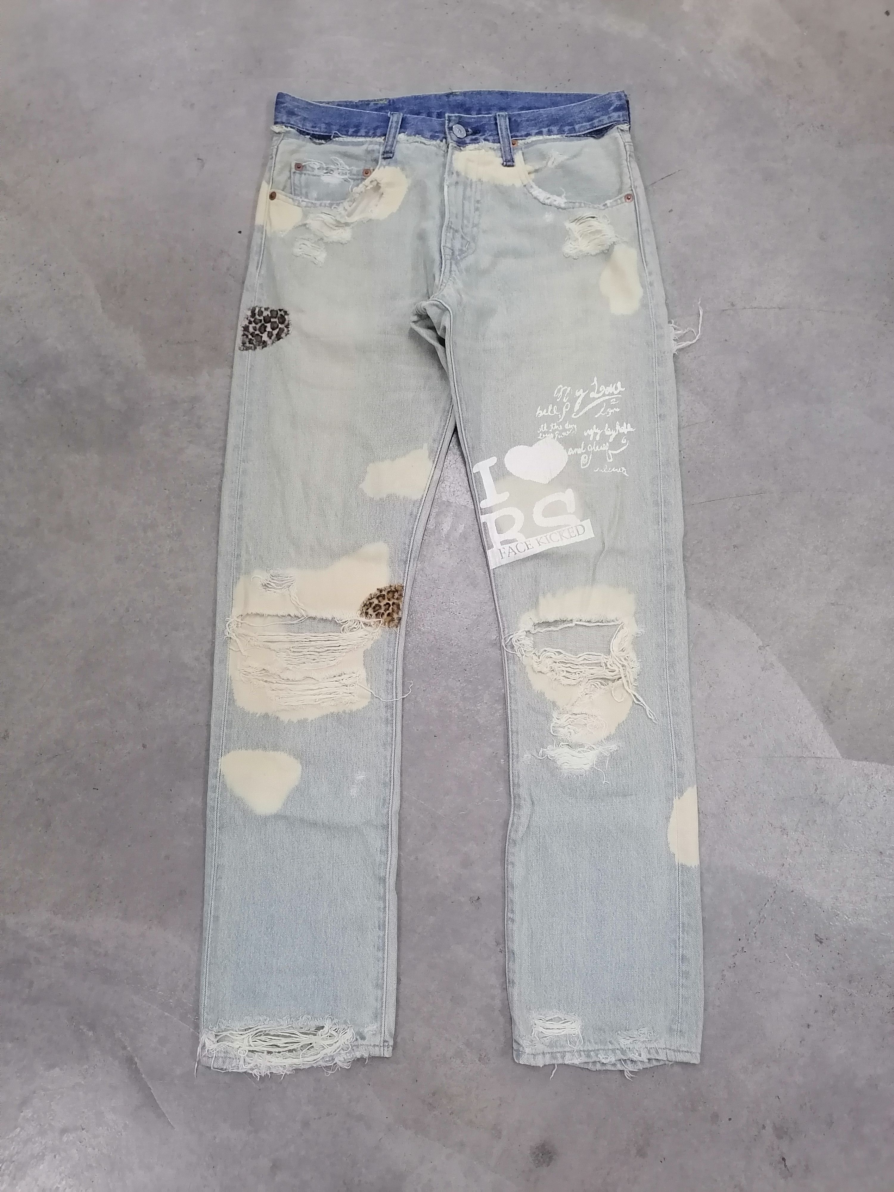 If Six Was Nine × Japanese Brand Destroy Jeans RNA Distressed Denim Pants Size US 29 - 2 Thumbnail