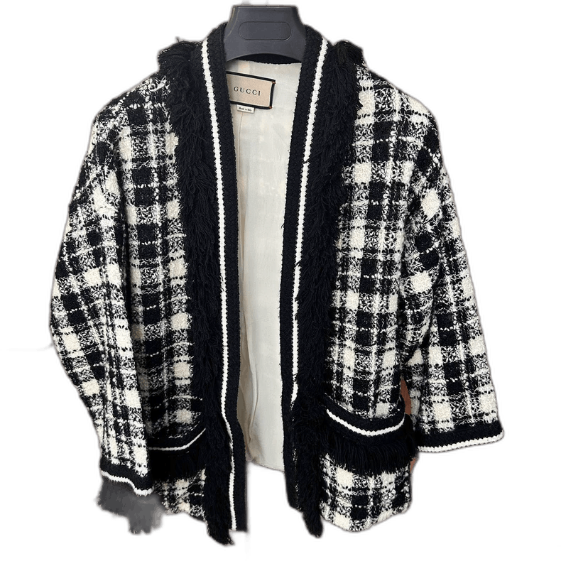Gucci Gucci Black White Plaid Jacket Size M / US 6-8 / IT 42-44 - 1 Thumbnail