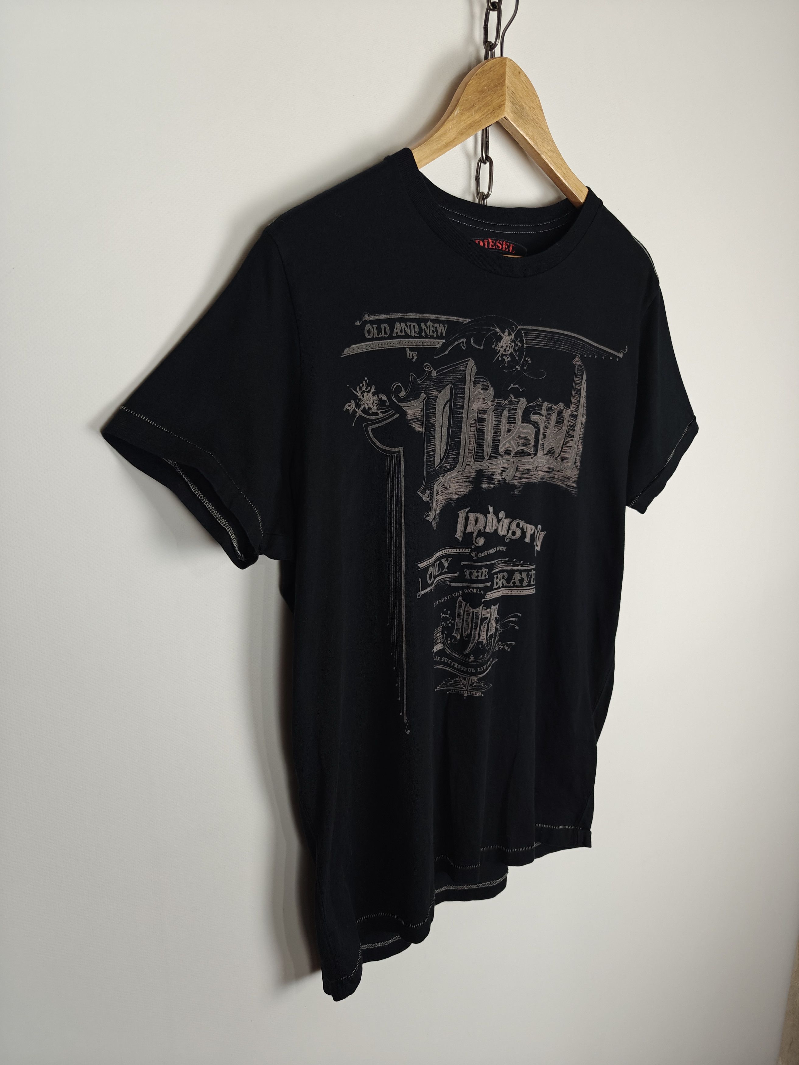 Diesel Diesel Industry T-Shirt Crewneck Tee Black Logo size L Size US L / EU 52-54 / 3 - 4 Thumbnail
