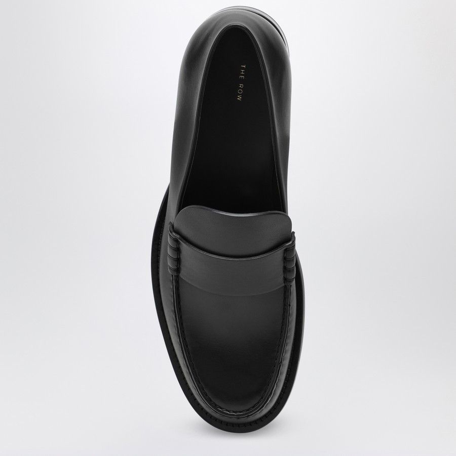 The Row o1d2blof1024 Leather Novus Loafers in Black Size US 7 / IT 37 - 3 Thumbnail