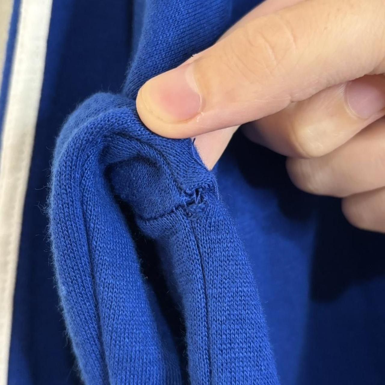 Vintage Vintage Royal Blue Striped Sweatshirt Size US L / EU 52-54 / 3 - 5 Thumbnail