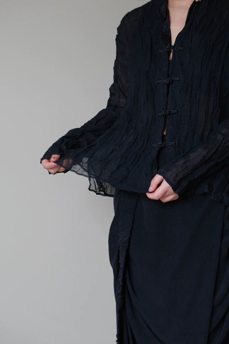Issey Miyake Issey Miyake size:F Button-down pleated shirt Size US XXS / EU 40 - 9 Thumbnail