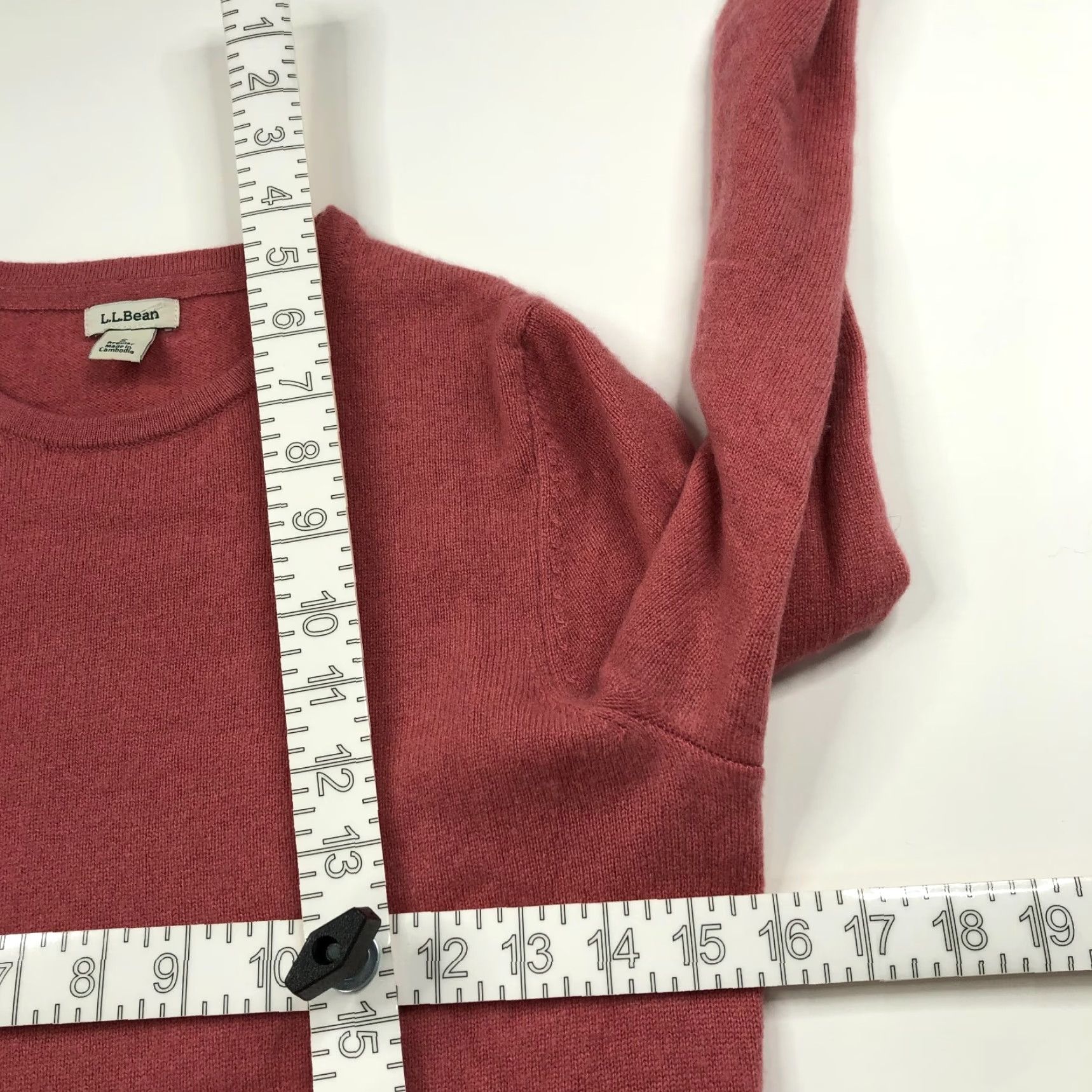 Vintage L.L. Bean Sweater Pink 100% Cashmere Crew Neck Pullover Women Small Short Sleeve? Size S / US 4 / IT 40 - 5 Thumbnail