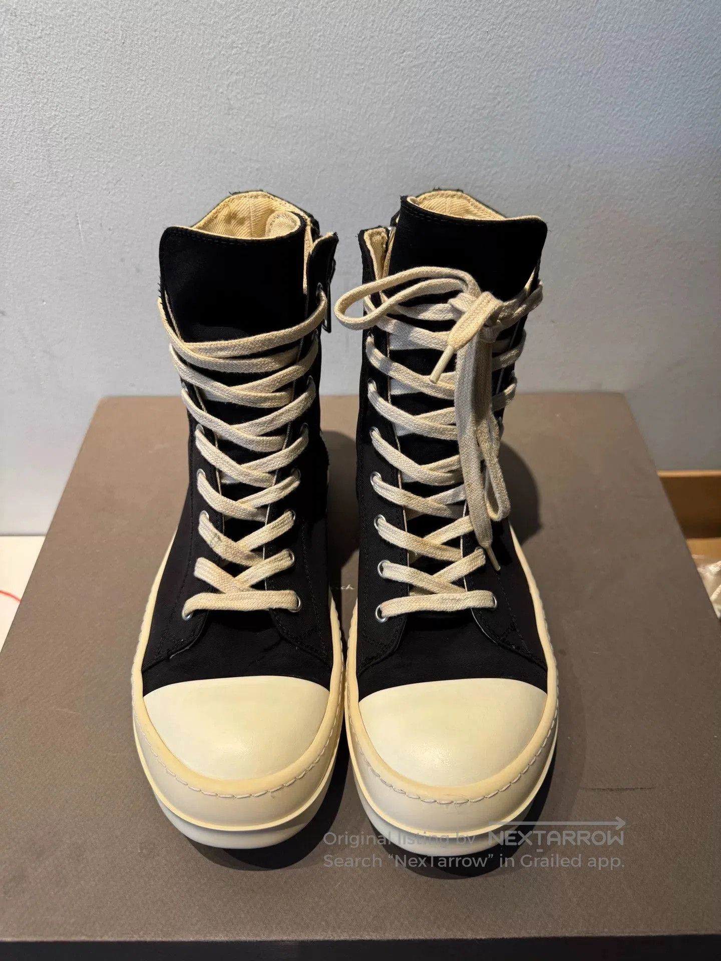 Rick Owens rick owens black high top sneakers size 38.5. Size US 7.5 / EU 40-41 - 2 Thumbnail