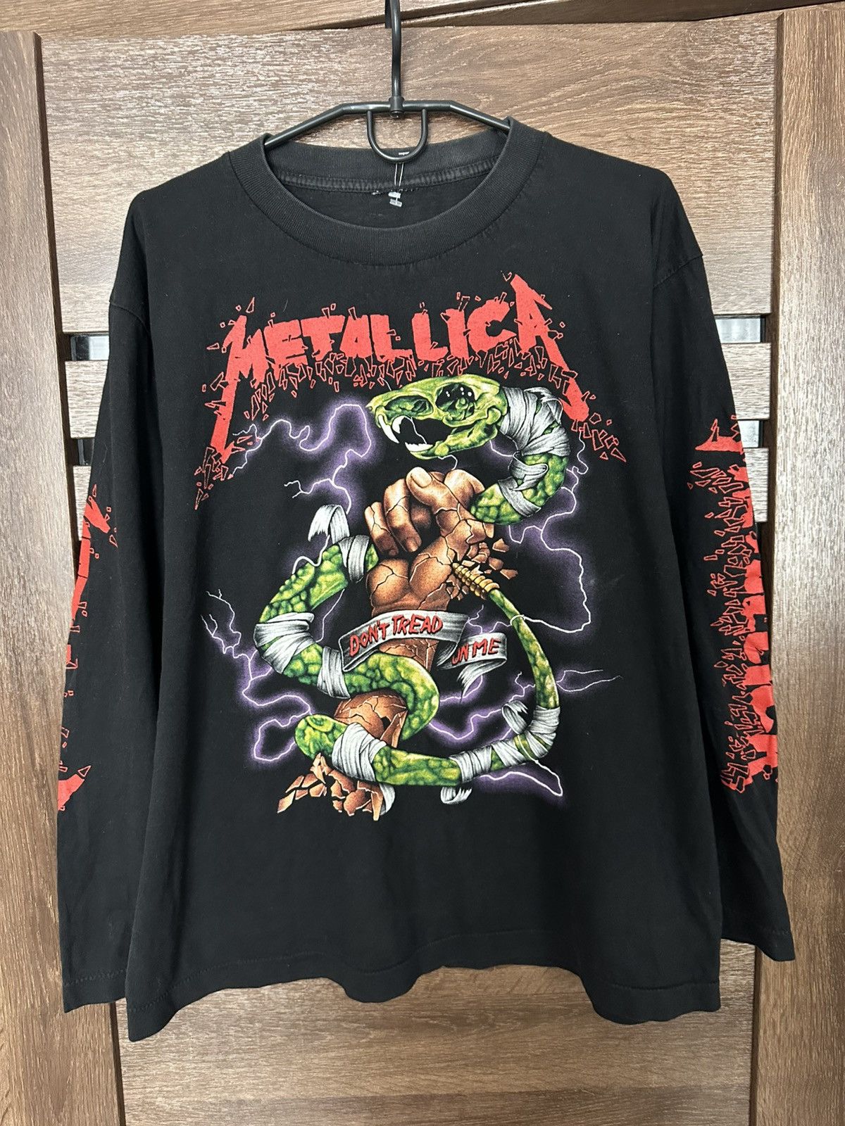Metallica Metallica Tread On Vintage Band T-Shirt Tee Long Sleeve 90s Size US L / EU 52-54 / 3 - 1 Thumbnail