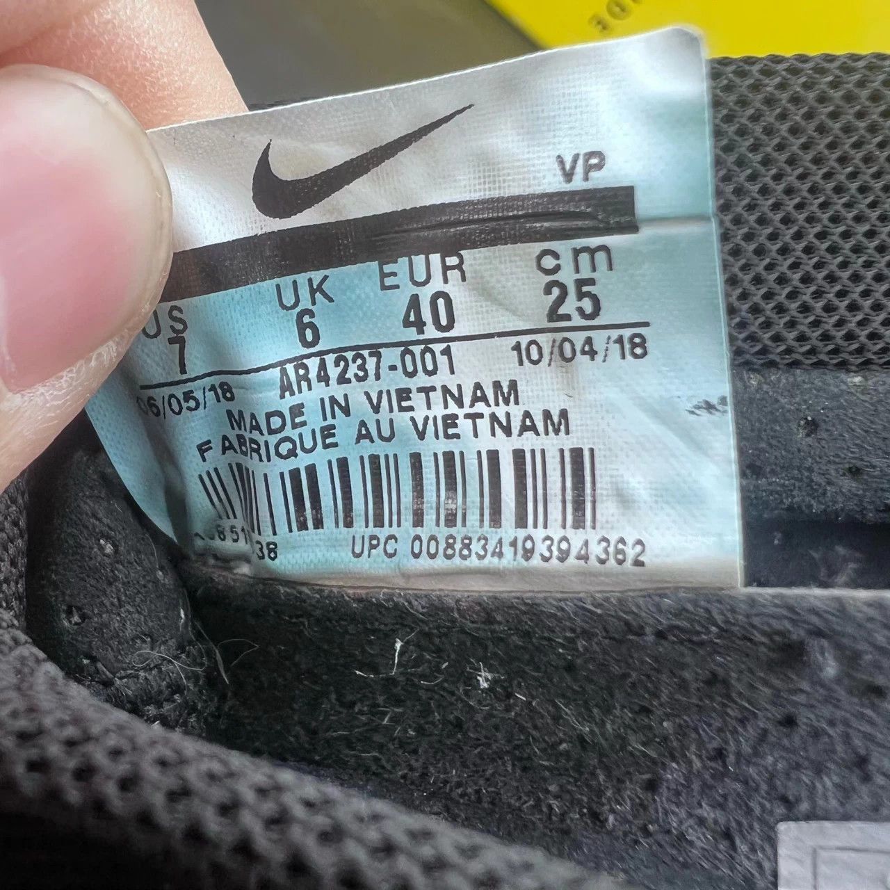 Nike Fear of God black and white size 40 like new Size US 7 / EU 40 - 8 Thumbnail