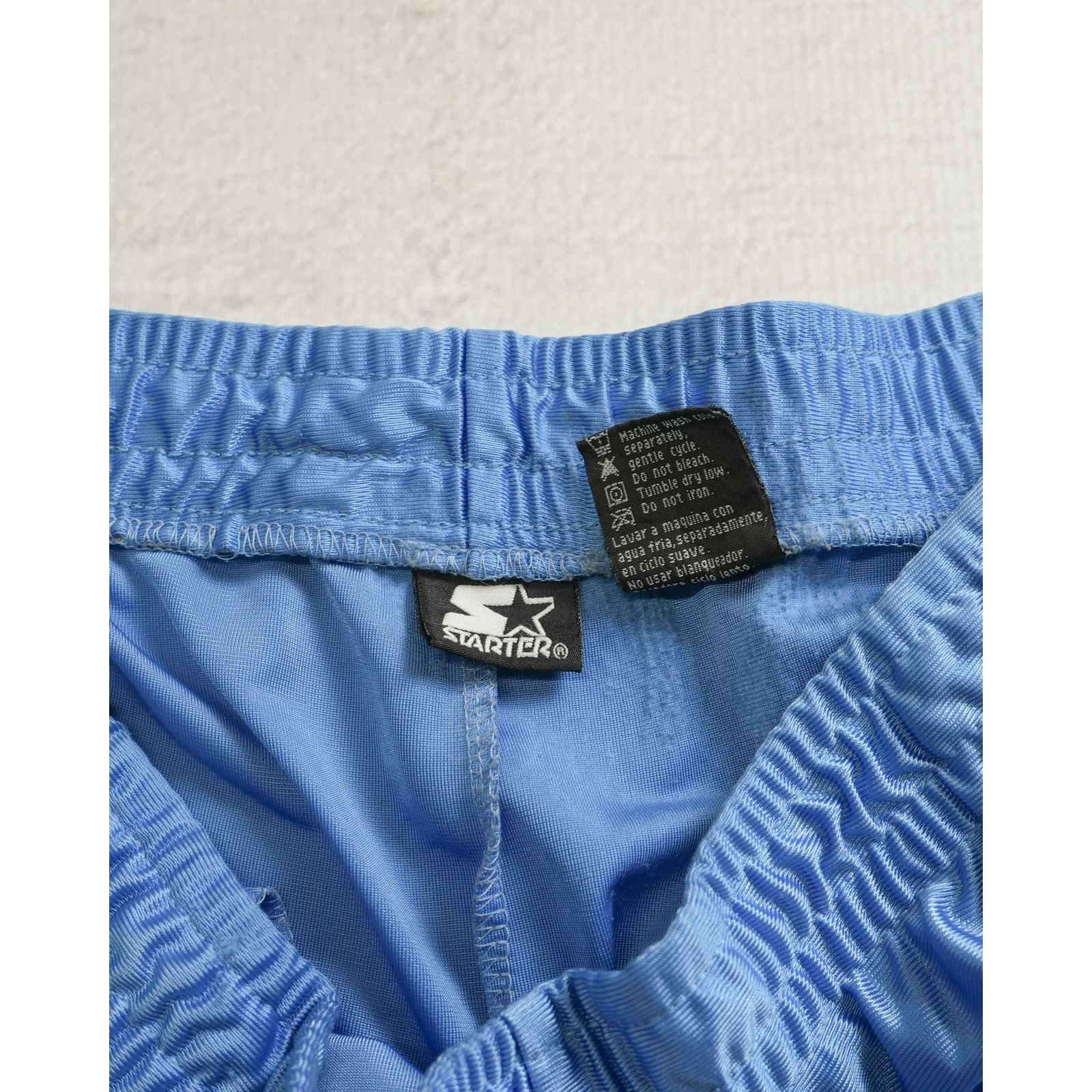 Starter Vintage 90s Starter Tearaway Blue Mens Track Pants - Large Size US 38 / EU 54 - 3 Thumbnail