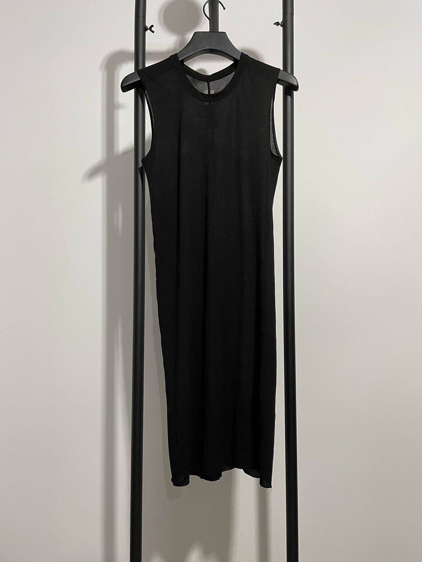 Rick Owens rick owens sleeveless black tank top Size S / US 4 / IT 40 - 1 Thumbnail
