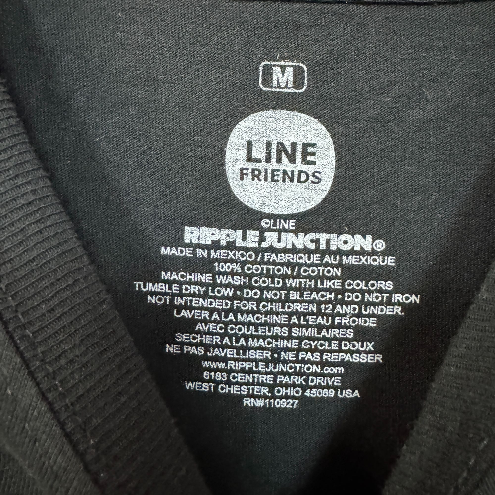 Ripple Junction Brown & Friends Kawaii TV Animated Series Line Friends Tee M Size US M / EU 48-50 / 2 - 4 Thumbnail