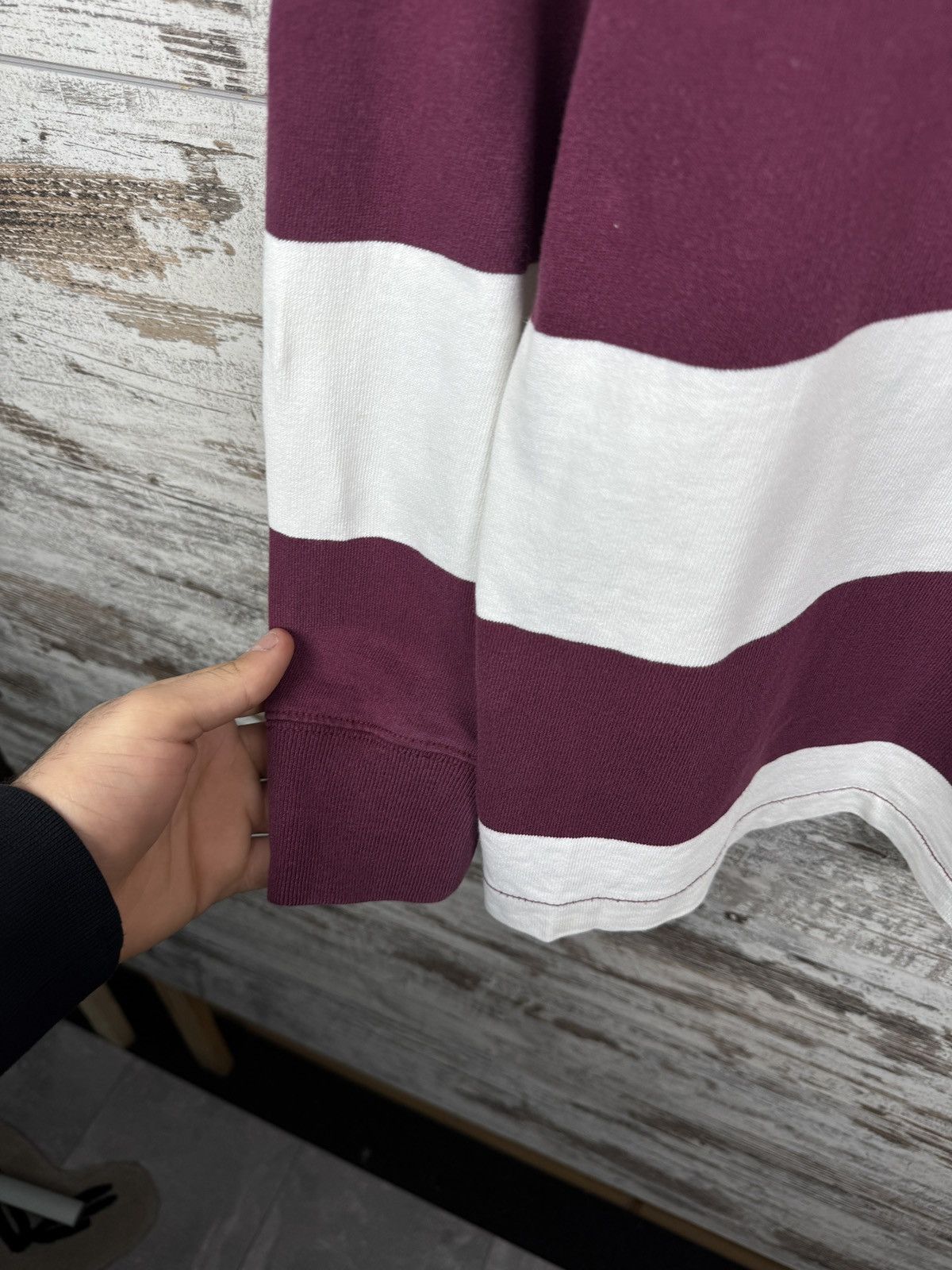 Polo Ralph Lauren Mens Vintage Polo Ralph Lauren rugby sweatshirt striped OG Size US L / EU 52-54 / 3 - 6 Thumbnail