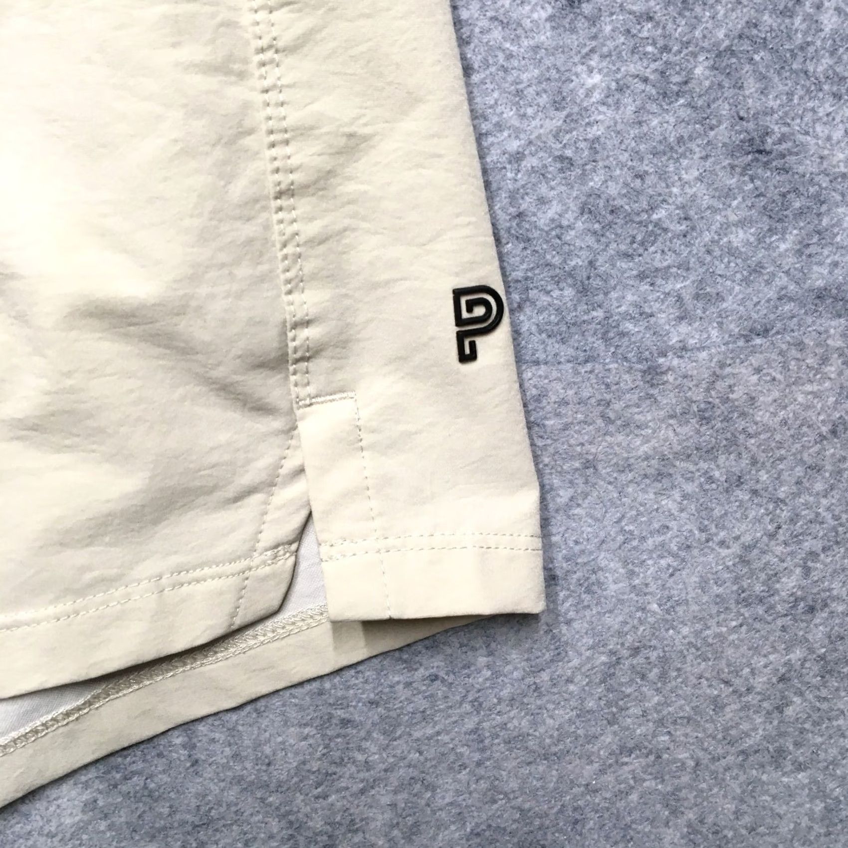 Vintage Public Rec Public Rec Performance Shorts Men 40 Beige 7" Pockets Athleisure Basic Relaxed 7 in Inseam Beige Men 40 Athletic Logo Sports Size US 40 / EU 56 - 2 Thumbnail