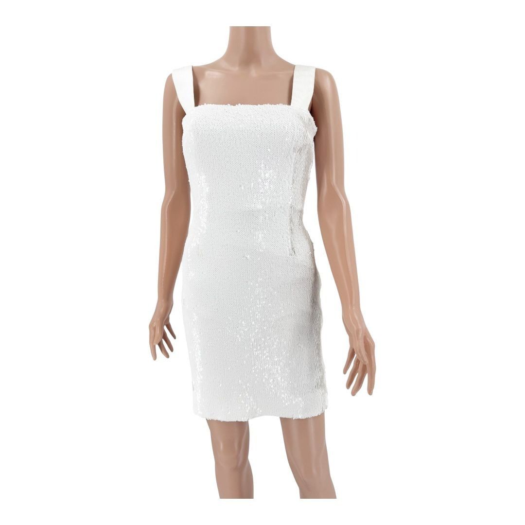 Galvan Galvan White Dress Sequin Mini FR34 US2 Size XS / US 0-2 / IT 36-38 - 1 Thumbnail