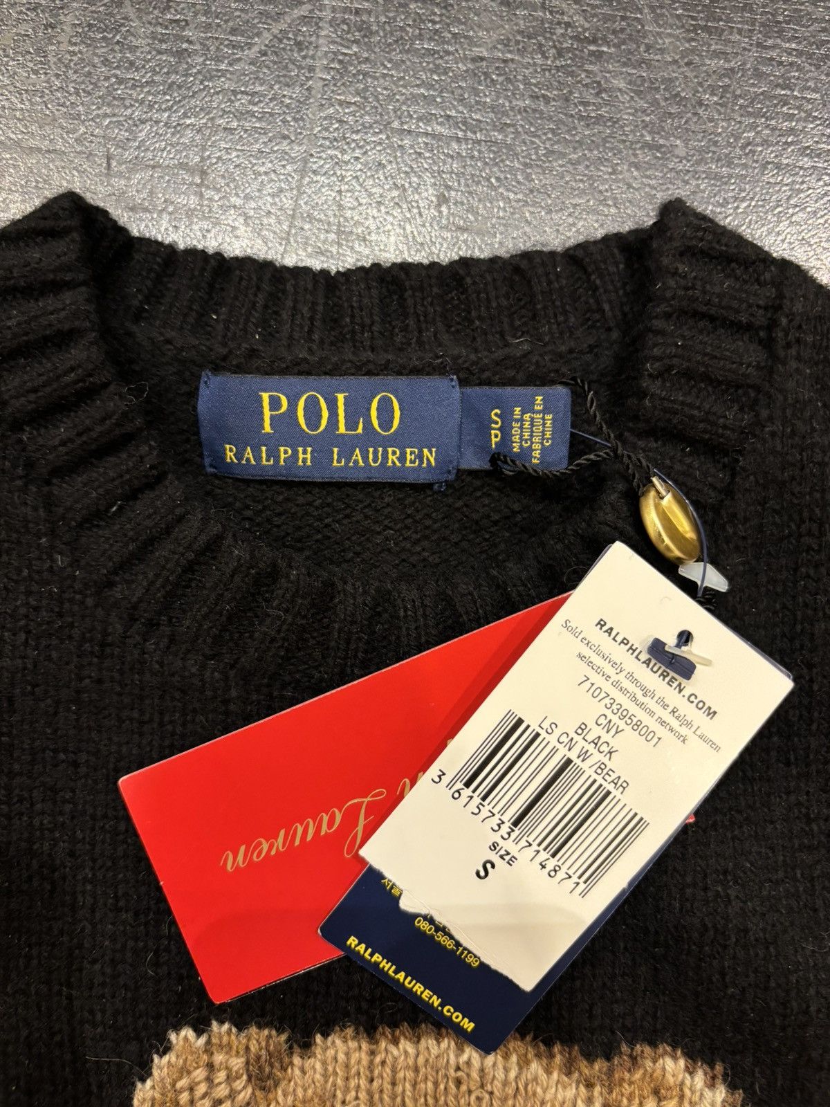 Polo Ralph Lauren Polo Ralph Lauren Martini Bear Knit Sweater Size US S / EU 44-46 / 1 - 3 Thumbnail