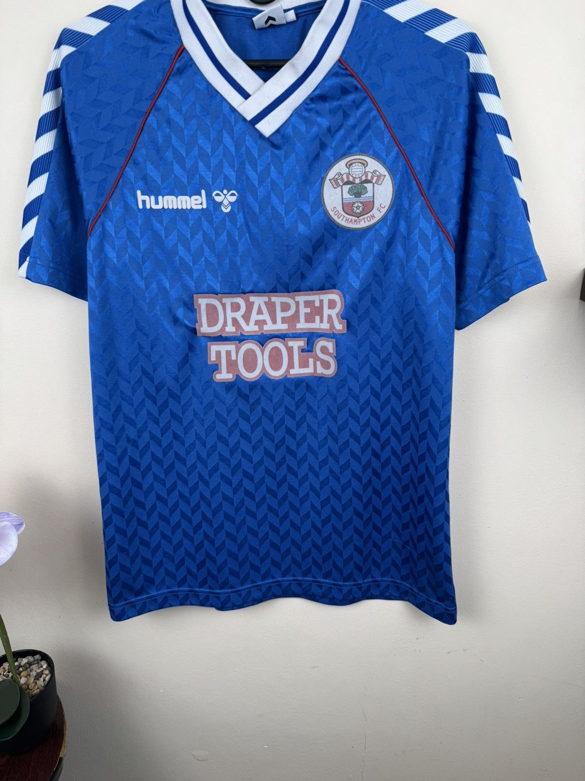 Hummel Hummel Southhampton 1987-89 Jersey Away Remake Soccer S Size US S / EU 44-46 / 1 - 7 Thumbnail