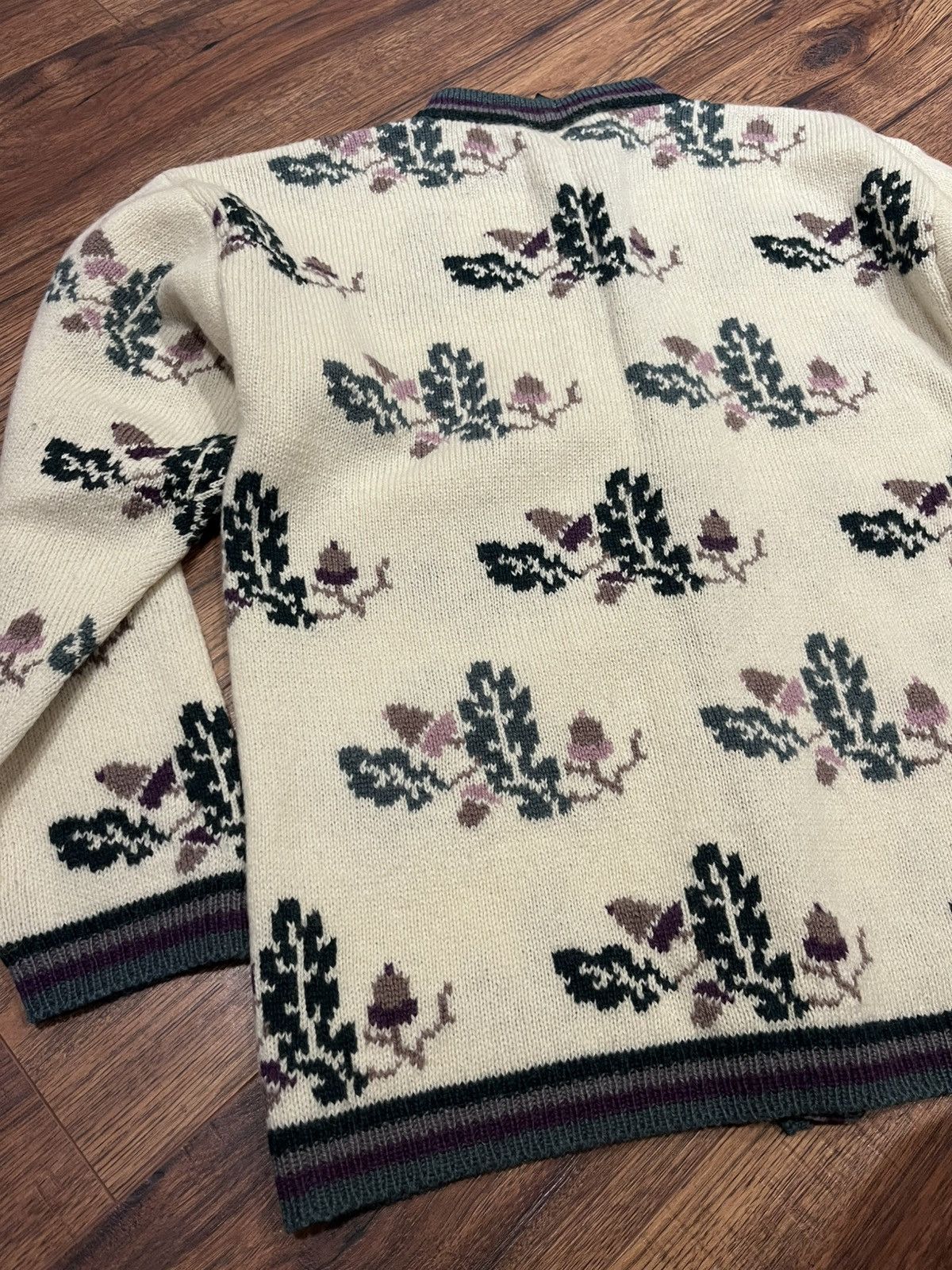 Northern Reflections Vintage Northern Reflections Cardigan Knit Nature Design Size L / US 10 / IT 46 - 4 Thumbnail