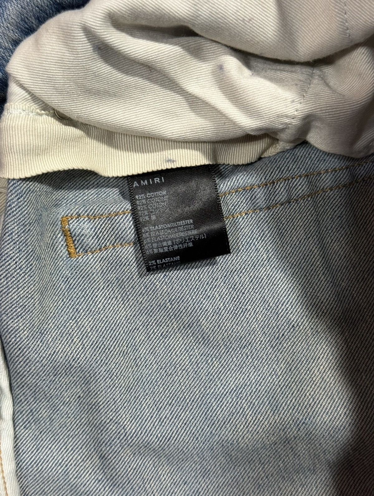 Amiri Amiri Skinny Painter Jeans Blue Size 31 Size US 31 - 7 Thumbnail