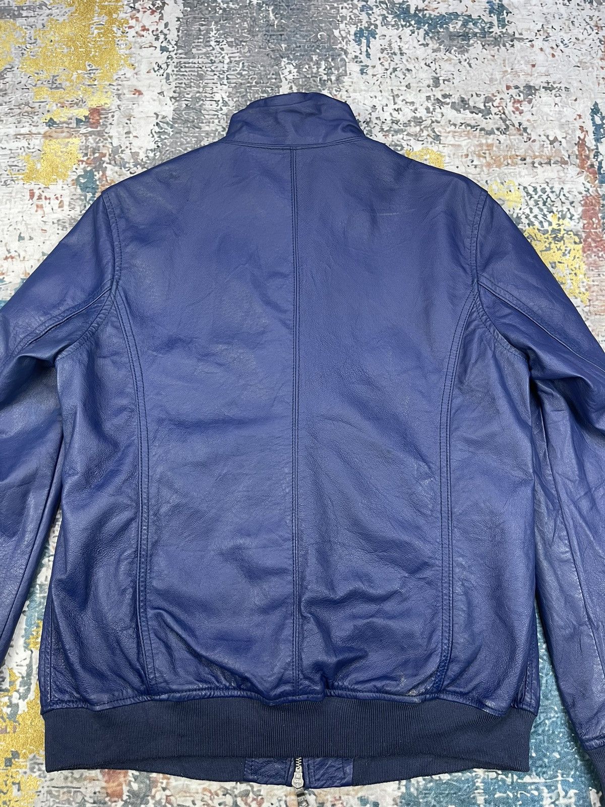 Genuine Leather Daytona Universal Freaks Blue Leather Jackets Size US M / EU 48-50 / 2 - 6 Thumbnail