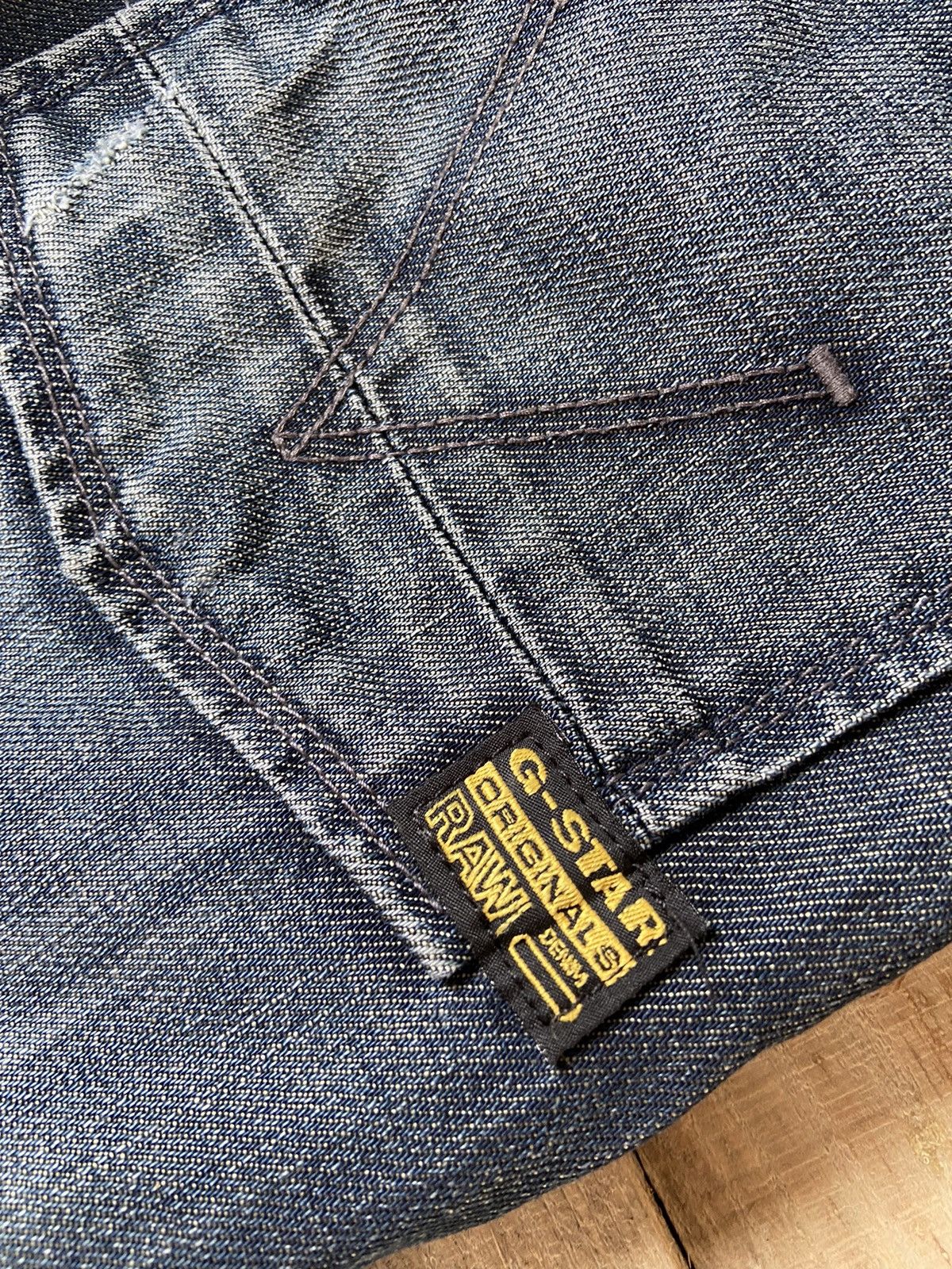G-Star × Vintage Vintage G Star Raw biker pants 3D denim y2k Size US 34 / EU 50 - 8 Thumbnail