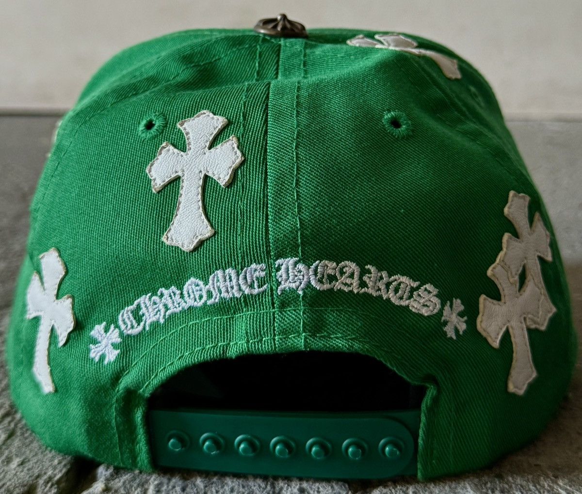 Chrome Hearts Chrome Hearts - Leather Cross Patch - Baseball Hat Size ONE SIZE - 8 Thumbnail