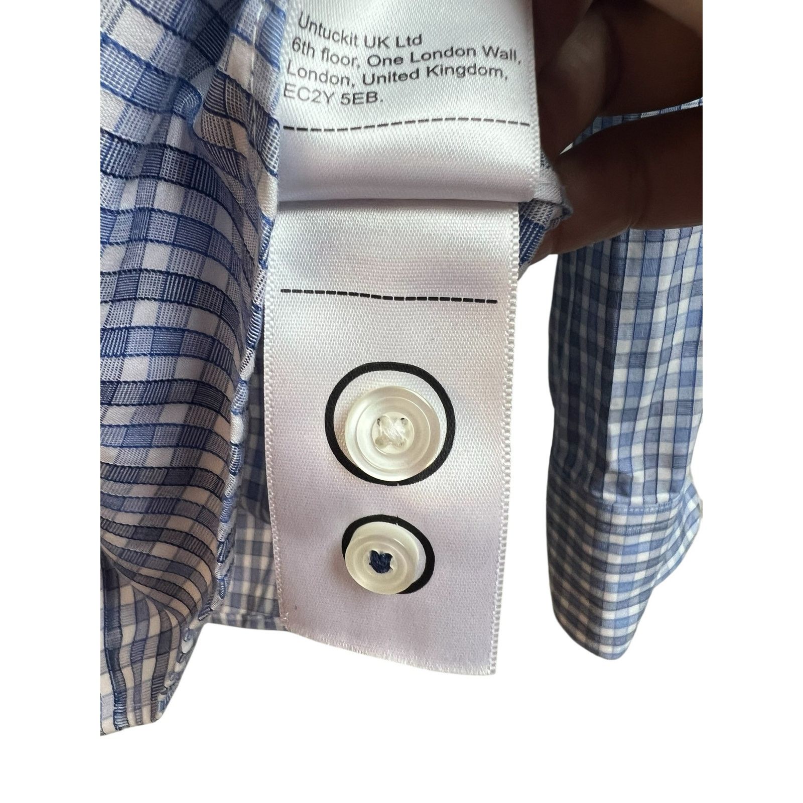 UNTUCKit UNTUCKit Men's Slim Fit 100% Cotton Wrinkle Free Medium Size US M / EU 48-50 / 2 - 8 Thumbnail