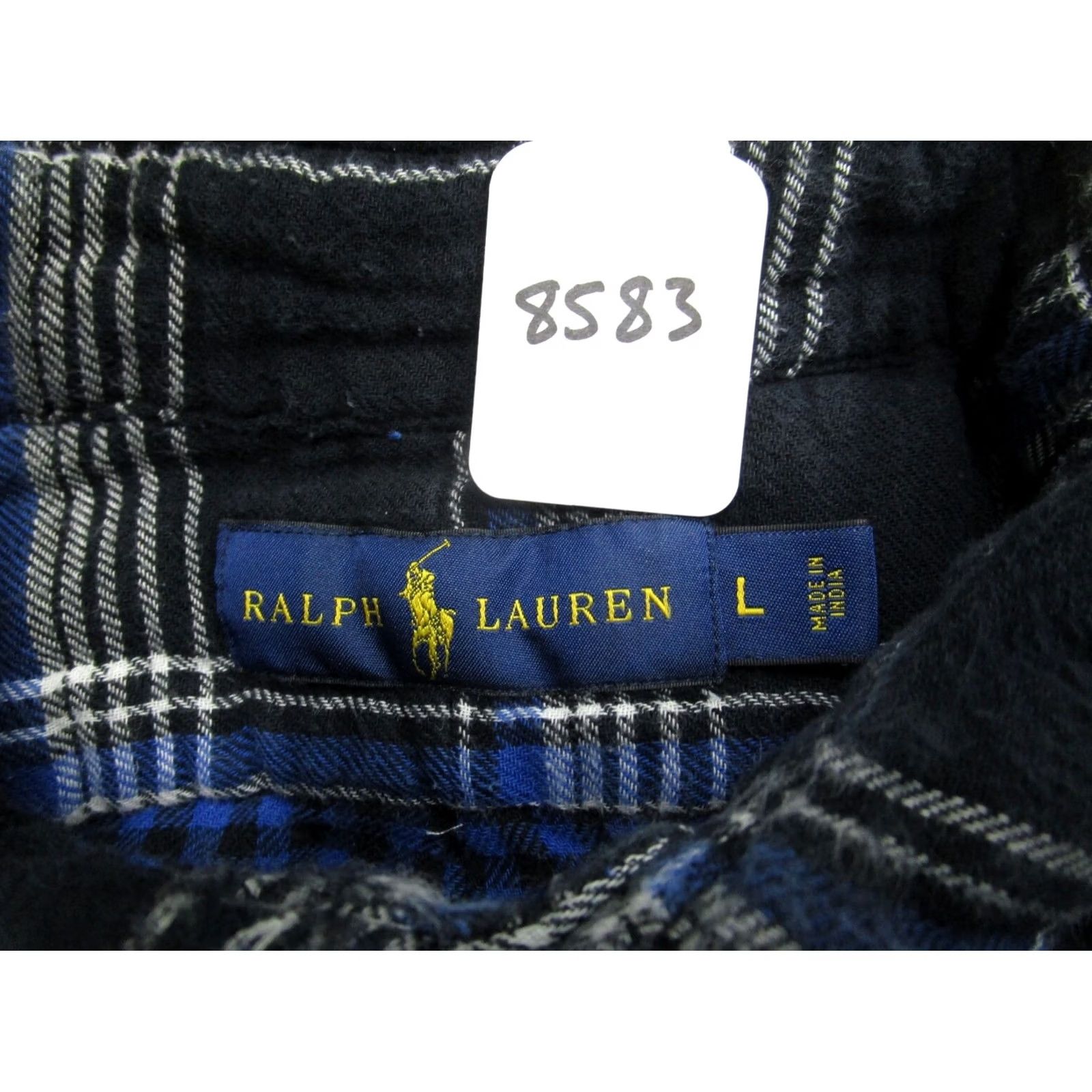 Ralph Lauren Ralph Lauren Shirt Men Large Black Plaid Flannel Long Sleeve Button Down Outdoor Size US L / EU 52-54 / 3 - 7 Thumbnail