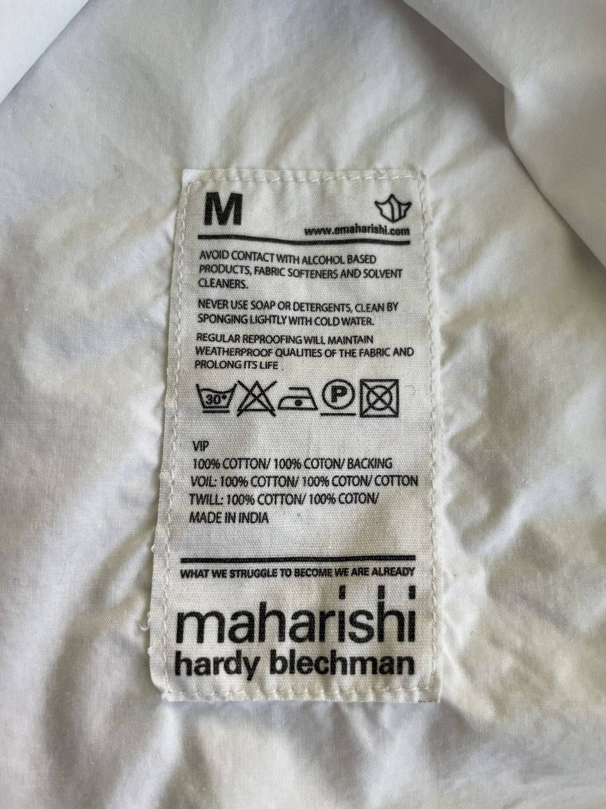 Maharishi Maharishi White Military Shirt w/ Red Dragon Patches Size US M / EU 48-50 / 2 - 12 Thumbnail