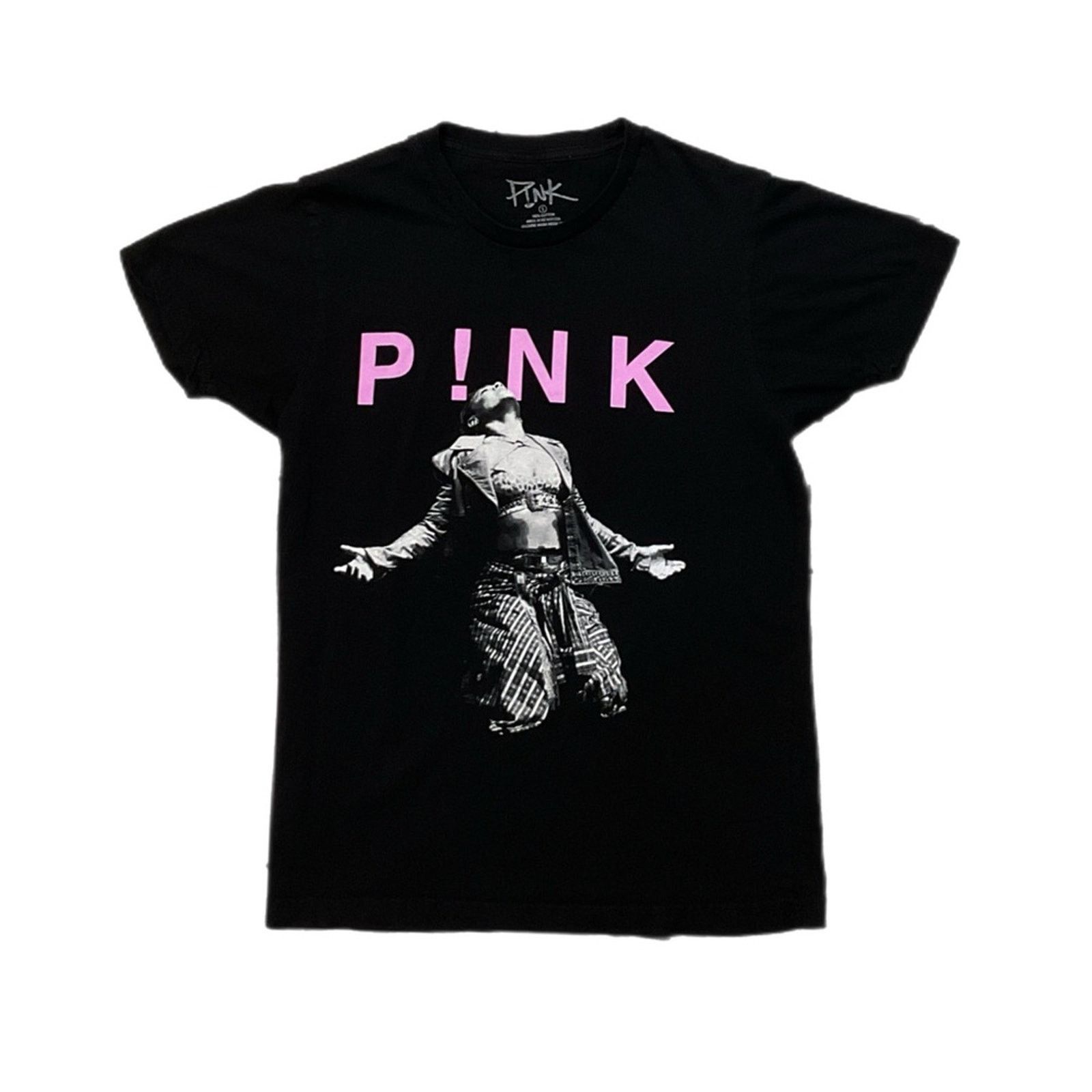 Pink P!NK 2023 Tour Short Sleeve Black T-Shirt Size S / US 4 / IT 40 - 1 Thumbnail