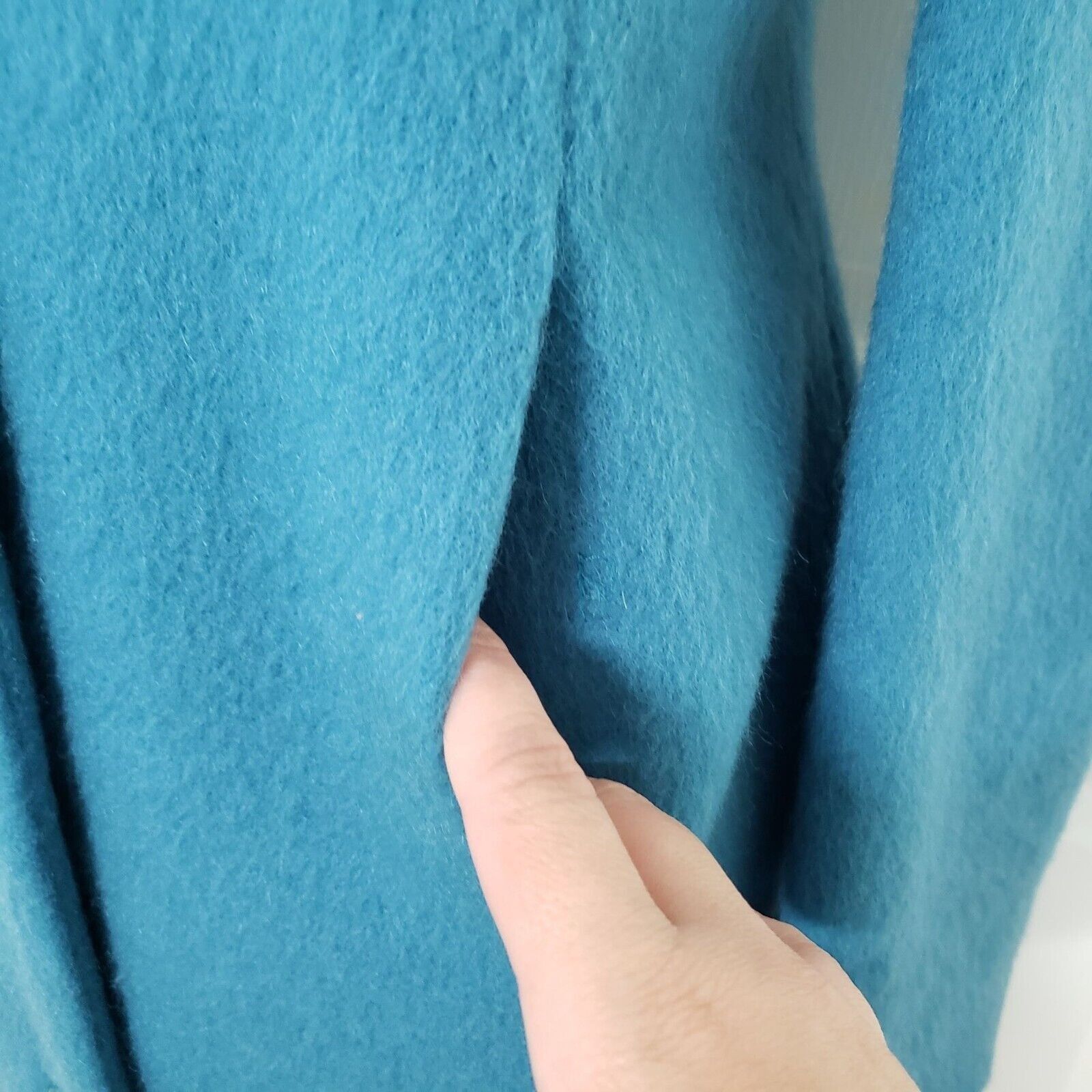 Designer Vintage The Limited Coat Womens Size Medium Blue Wool Mohair Size M / US 6-8 / IT 42-44 - 3 Thumbnail
