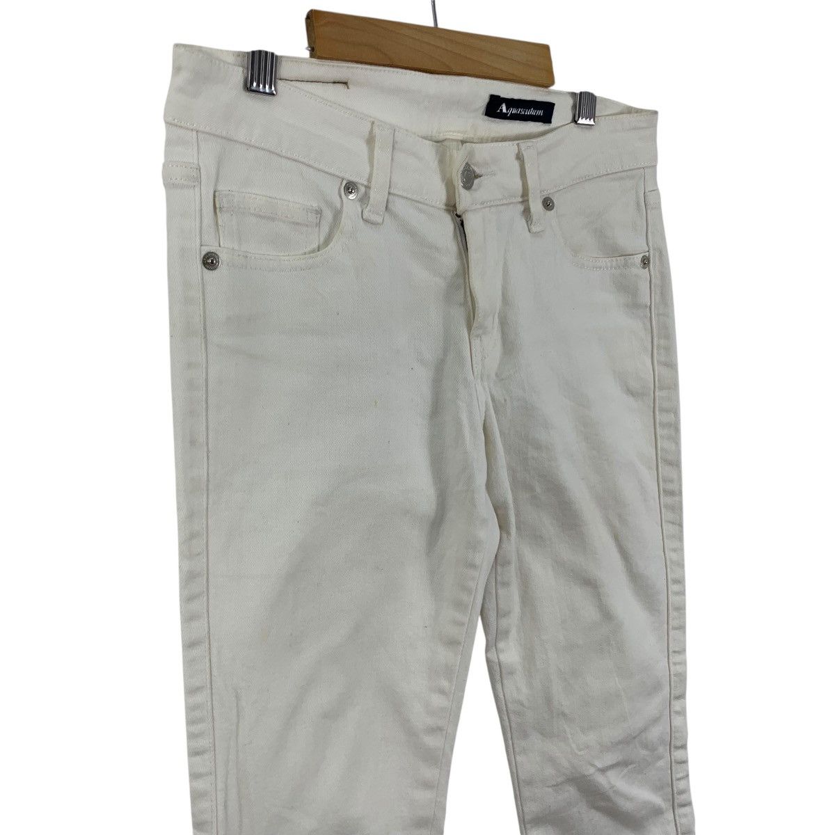 Aquascutum AQUASCUTUM Japanese Brand Slim Fit Denim Jeans Pants Size 28" / US 6 / IT 42 - 5 Thumbnail