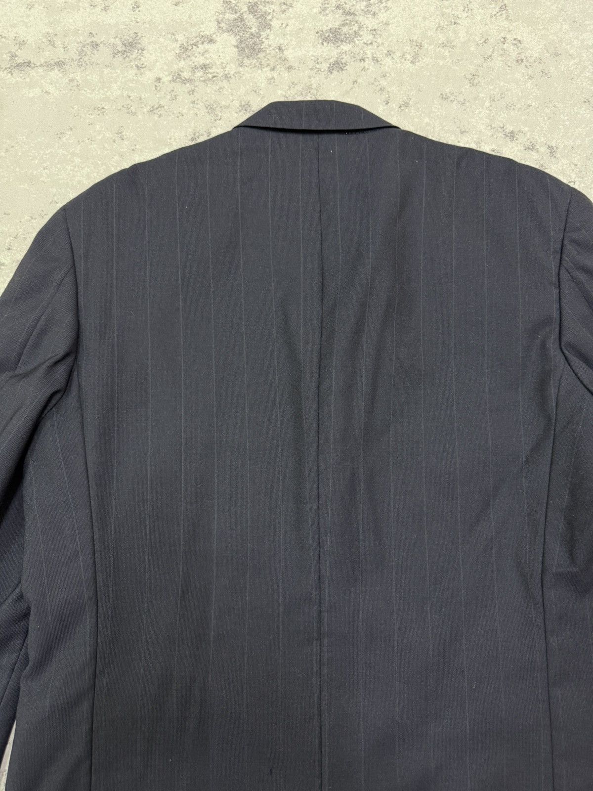 Yohji Yamamoto A.A.R Yohji Yamamoto Durban Dark Blue Stripe Blazzer Size US M / EU 48-50 / 2 - 15 Thumbnail