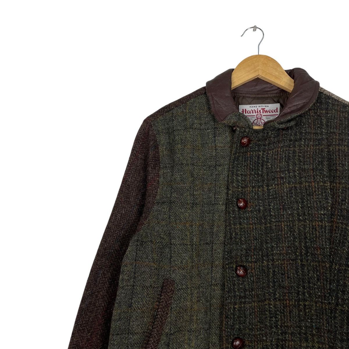 Harris Tweed × Japanese Brand 💥KEATON CHASE BY HARRIS TWEED BUTTON JACKET Size US M / EU 48-50 / 2 - 6 Thumbnail