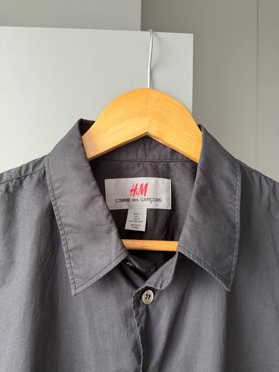 Comme des Garcons SHIRT H&M x Comme Des Garcons Shirt CDG Button UpBlack Casual Size US L / EU 52-54 / 3 - 2 Thumbnail