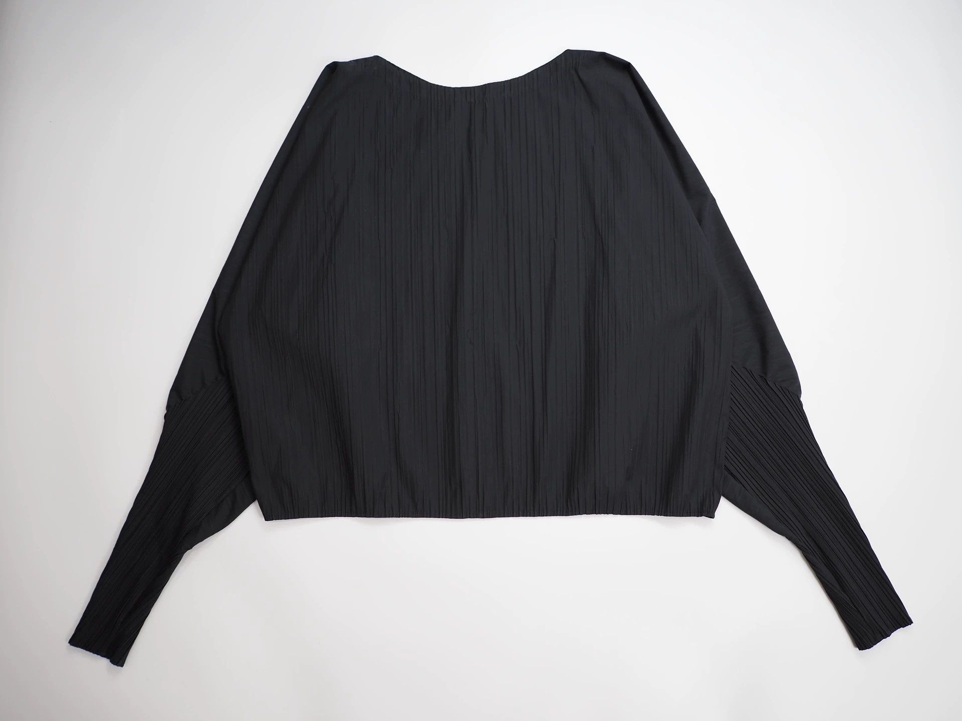 Jil Sander Jil Sander black pleated long-sleeved top. Size S / US 4 / IT 40 - 2 Thumbnail