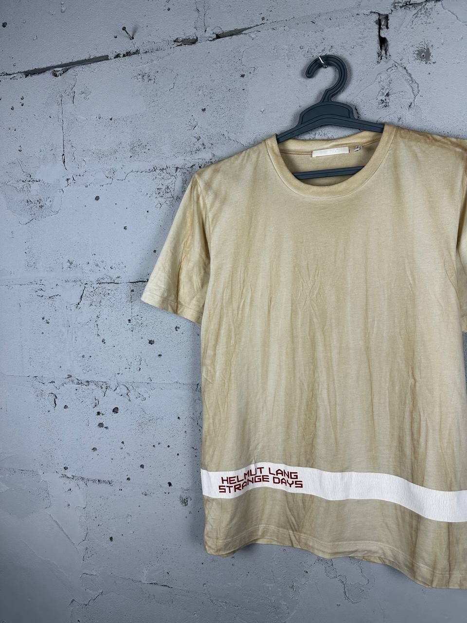 Helmut Lang Helmut Lang Strange Days Pattern Logo T Shirt Size L Size US M / EU 48-50 / 2 - 2 Thumbnail