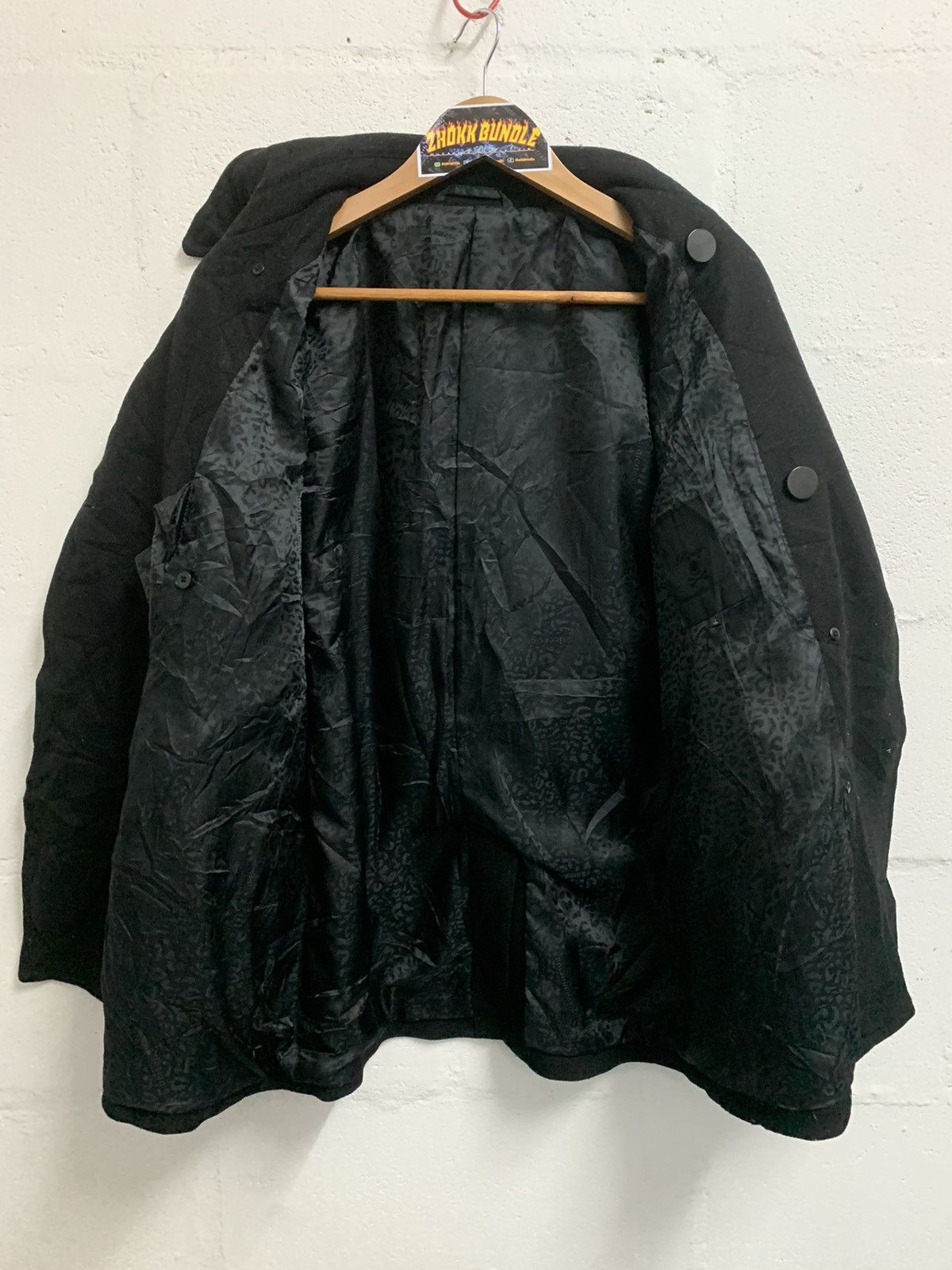 Japanese Brand Vintage Roen X Semantic Design Wool Coat Double Breasted Size US XL / EU 56 / 4 - 4 Thumbnail