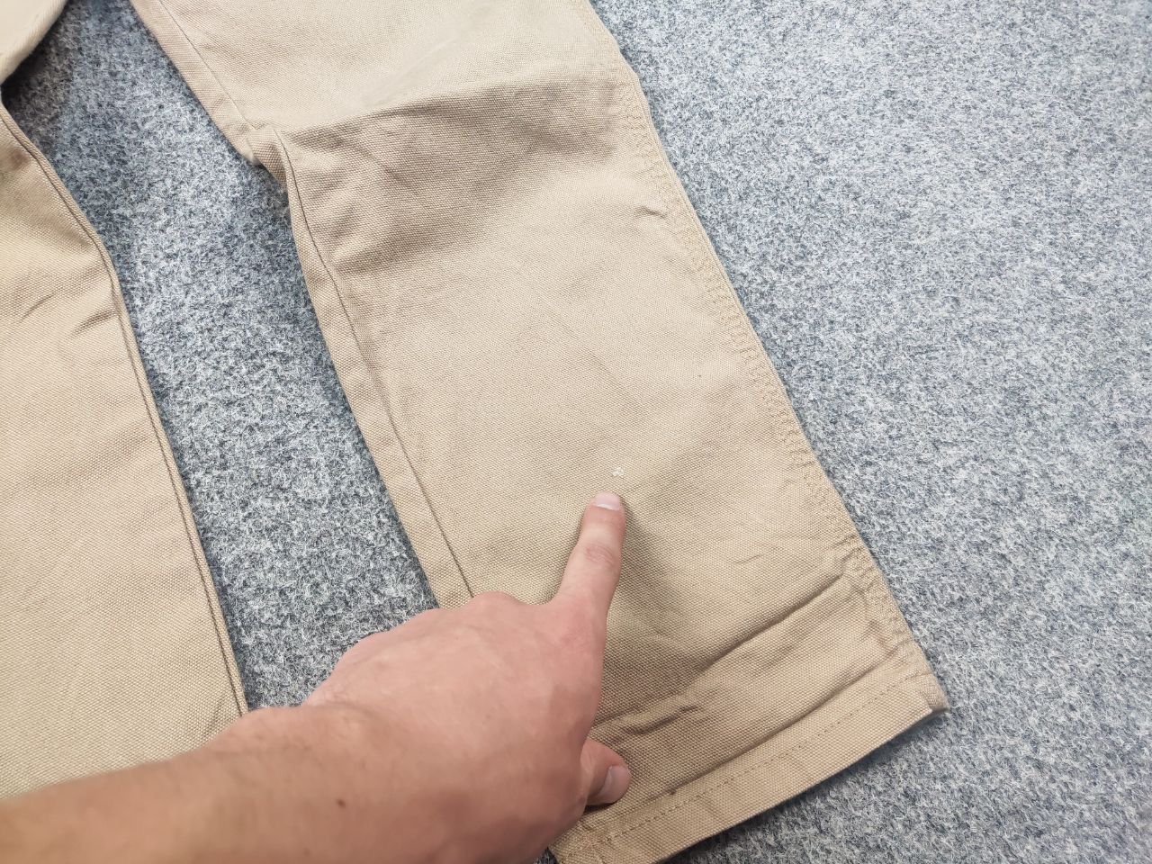 Carhartt Carhartt Wip bib overall w Canvas Beige Suit Vintage Style Size 32" / US 10 / IT 46 - 6 Thumbnail