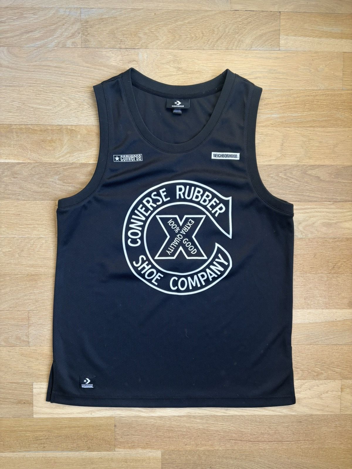 Converse × Neighborhood Neighborhood Black Converse Edition Mesh Tank Top Size US M / EU 48-50 / 2 - 1 Thumbnail