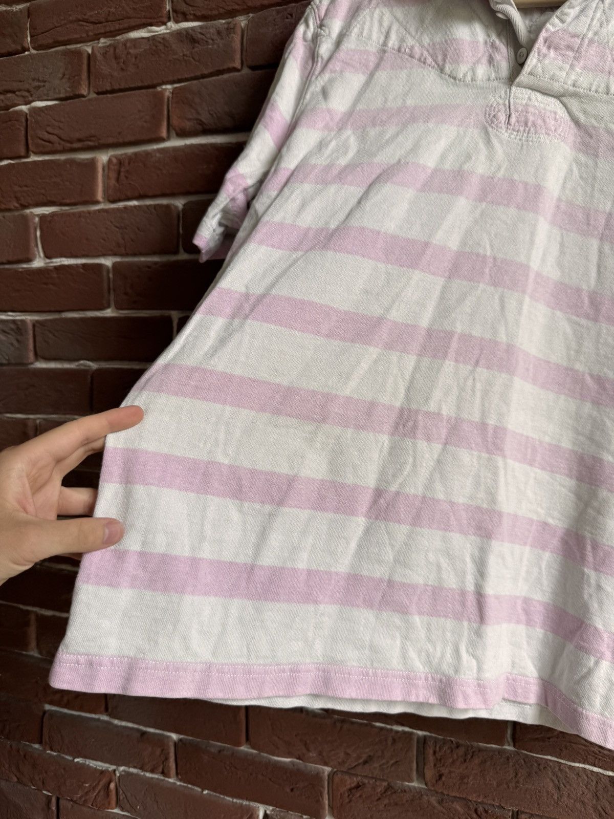 Polo Ralph Lauren Vintage Rugby Polo Ralph Lauren PRL White Pink Large Hype Size US L / EU 52-54 / 3 - 3 Thumbnail