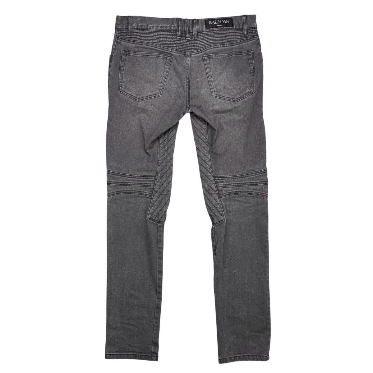 Balmain BALMAIN FW15 GRAY BIKER DENIM Size US 30 / EU 46 - 3 Thumbnail