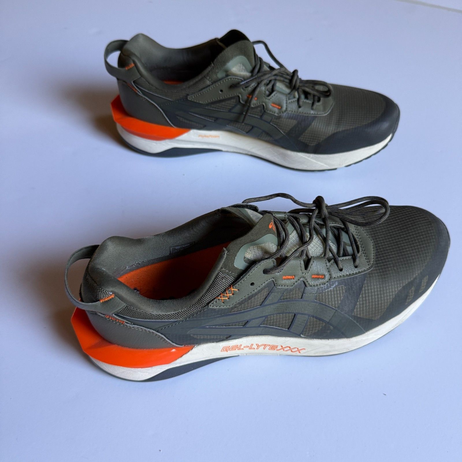 Asics ASICS GEL-Lyte XXX Green Orange Running Shoes - 1021A263 Size US 11 / EU 44 - 5 Thumbnail
