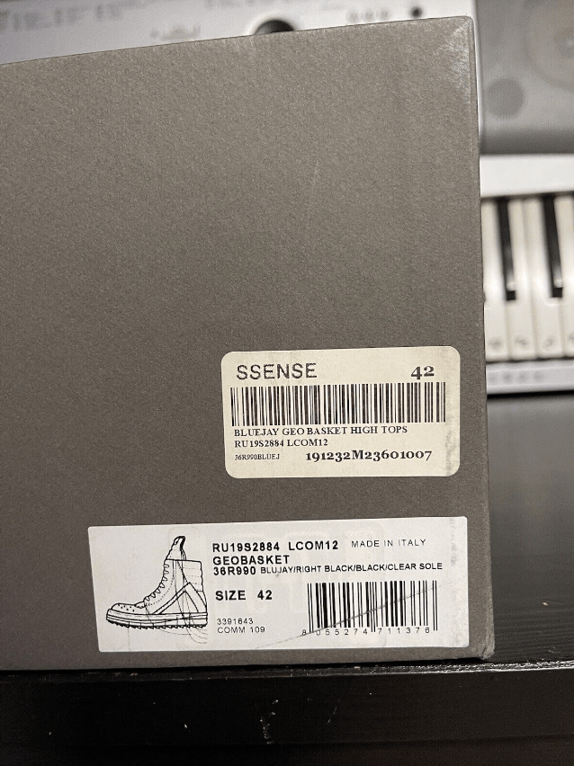 Rick Owens rick owens ss19 geobasket bluejay Size US 9 / EU 42 - 13 Thumbnail