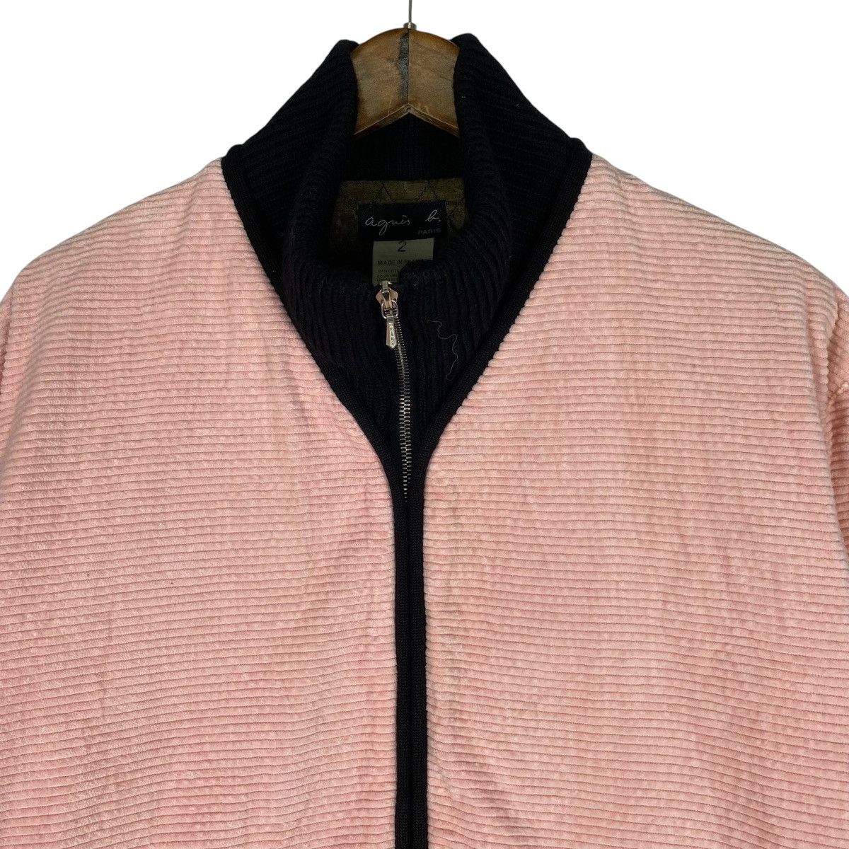 agnes b. Vintage Agnès b. Paris Corduroy Bomber Jacket Made in France Size L / US 10 / IT 46 - 4 Thumbnail